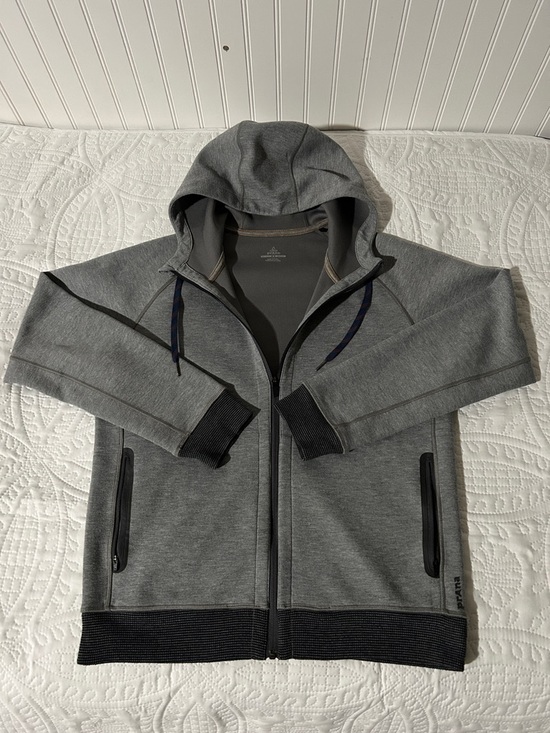 Prana Other - Prana Gray Active Zip-Up hoodie with Contrast Stitching Sz: M